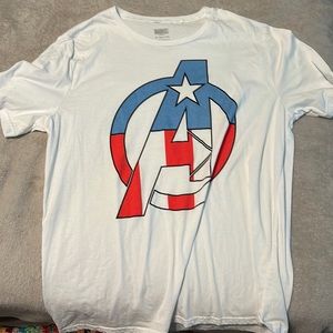 Marvel captain America graphic tee shirt